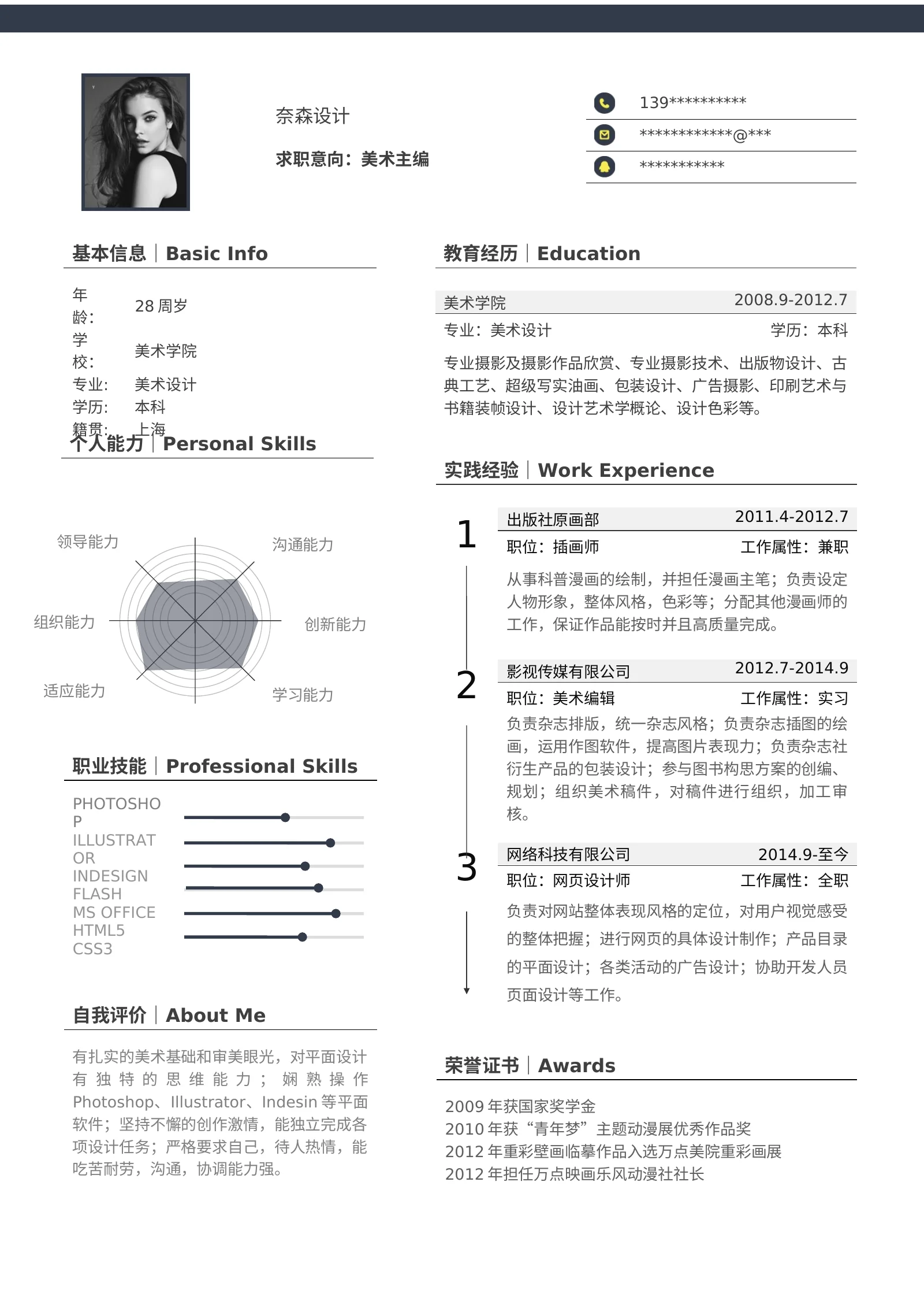 简洁经典四页11第 2 页完整预览